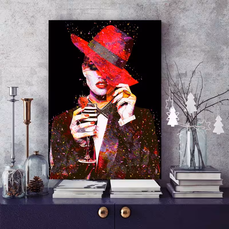 تابلو نقاشی مدل زن