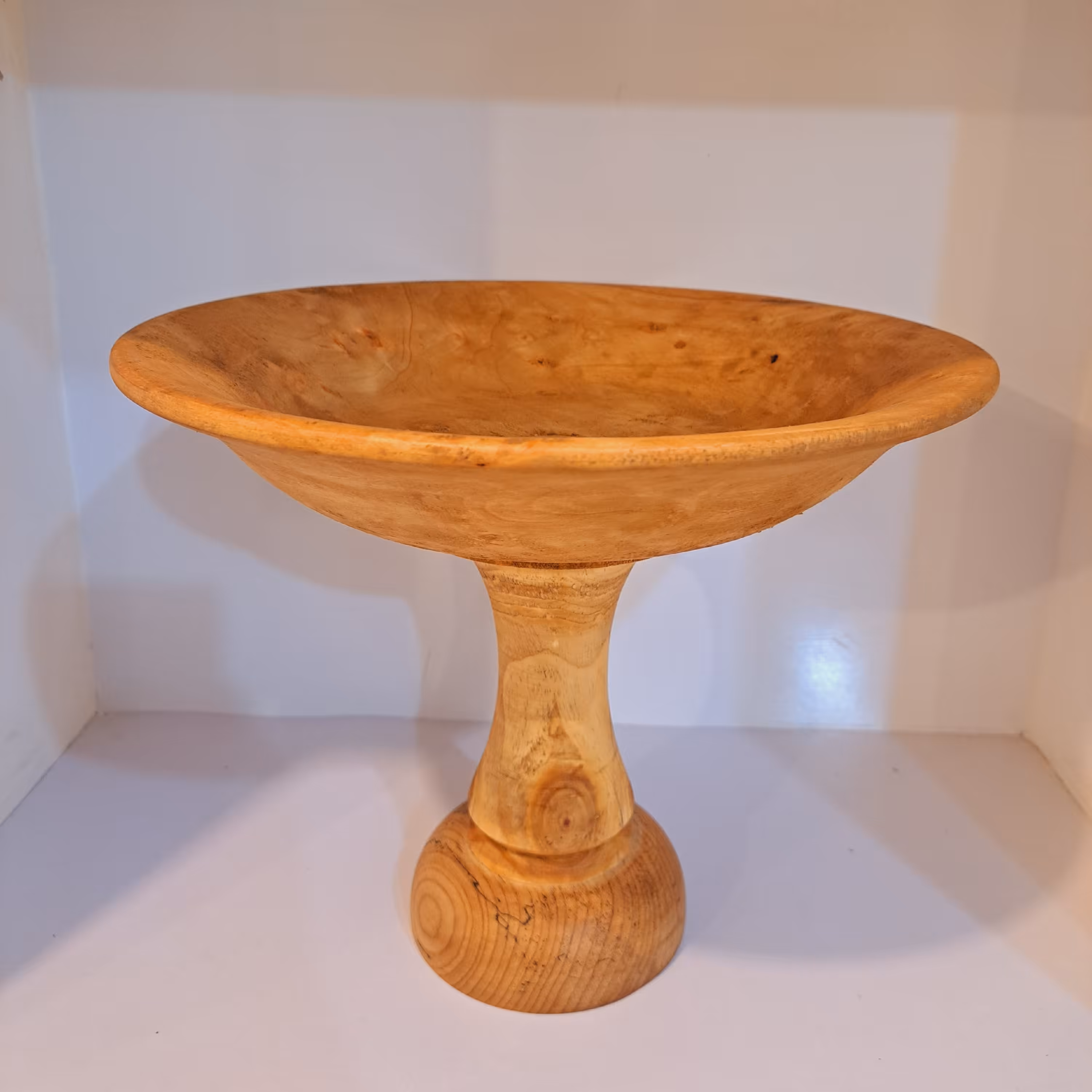 ظرف پذیرایی چوبی ا شیرینی خوری پایه دار ا میوه خوری چوبی