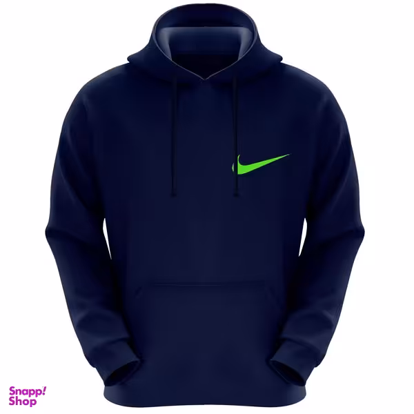 هودی مردانه کد A104 رنگ سرمه ای طرح نایک