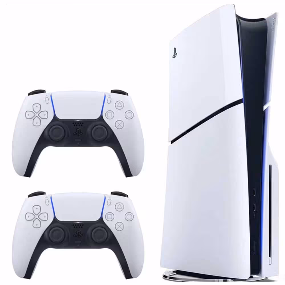 کنسول بازی سونی مدل PlayStation 5 Slim نسخه دیسک خور ظرفیت یک ترابایت به همراه دسته اضافی