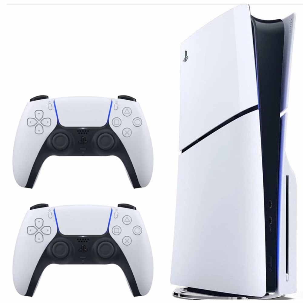 کنسول بازی سونی مدل PlayStation 5 Slim نسخه دیسک خور ظرفیت یک ترابایت به همراه دسته اضافی