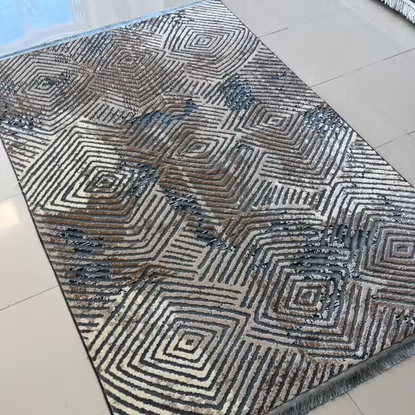 فرش فانتزی قالیچه فرشینه وینتیج پتینه یک و نیم در دو بیست و پنج تراکم 1500 کد 50220. ارسال رایگان