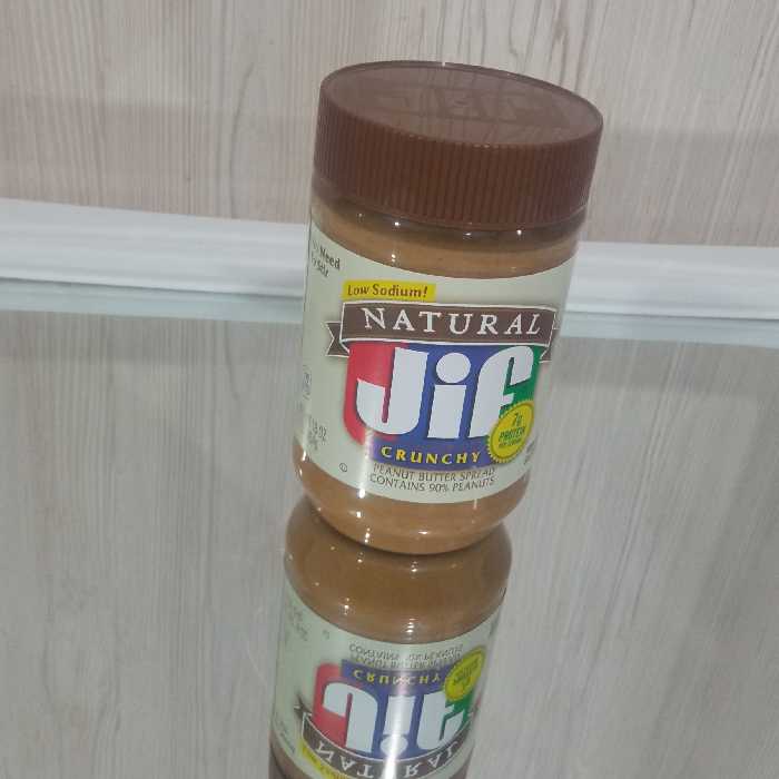 کره بادام زمینی جیف بدون گلوتن مدل کرانچی اصل (  454 گرمی)