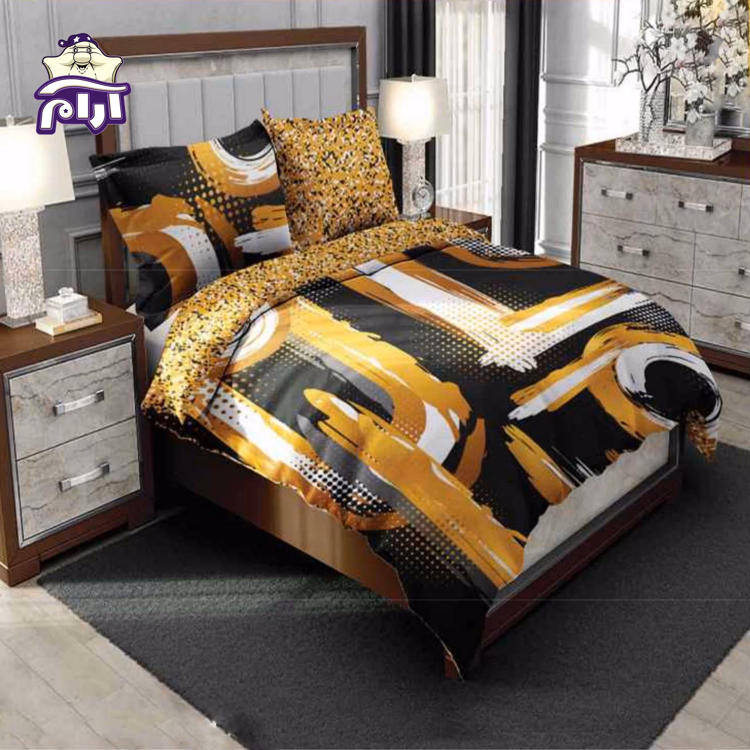 سرویس روتختی لحاف یک نفره سارای 3 تکه کد 1216