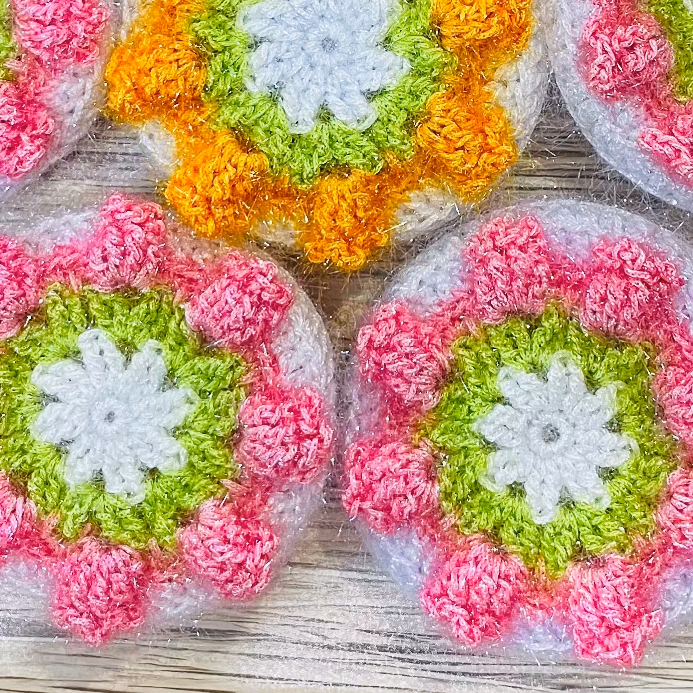 اسکاچ عروس طرح گل لاله رنگ صورتی سفید 