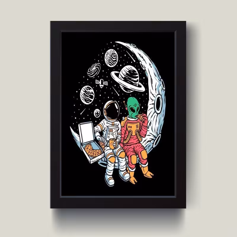 تابلو مدل دکوراتیو فضانورد کد G13-31