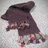 شال گردن بافتنی