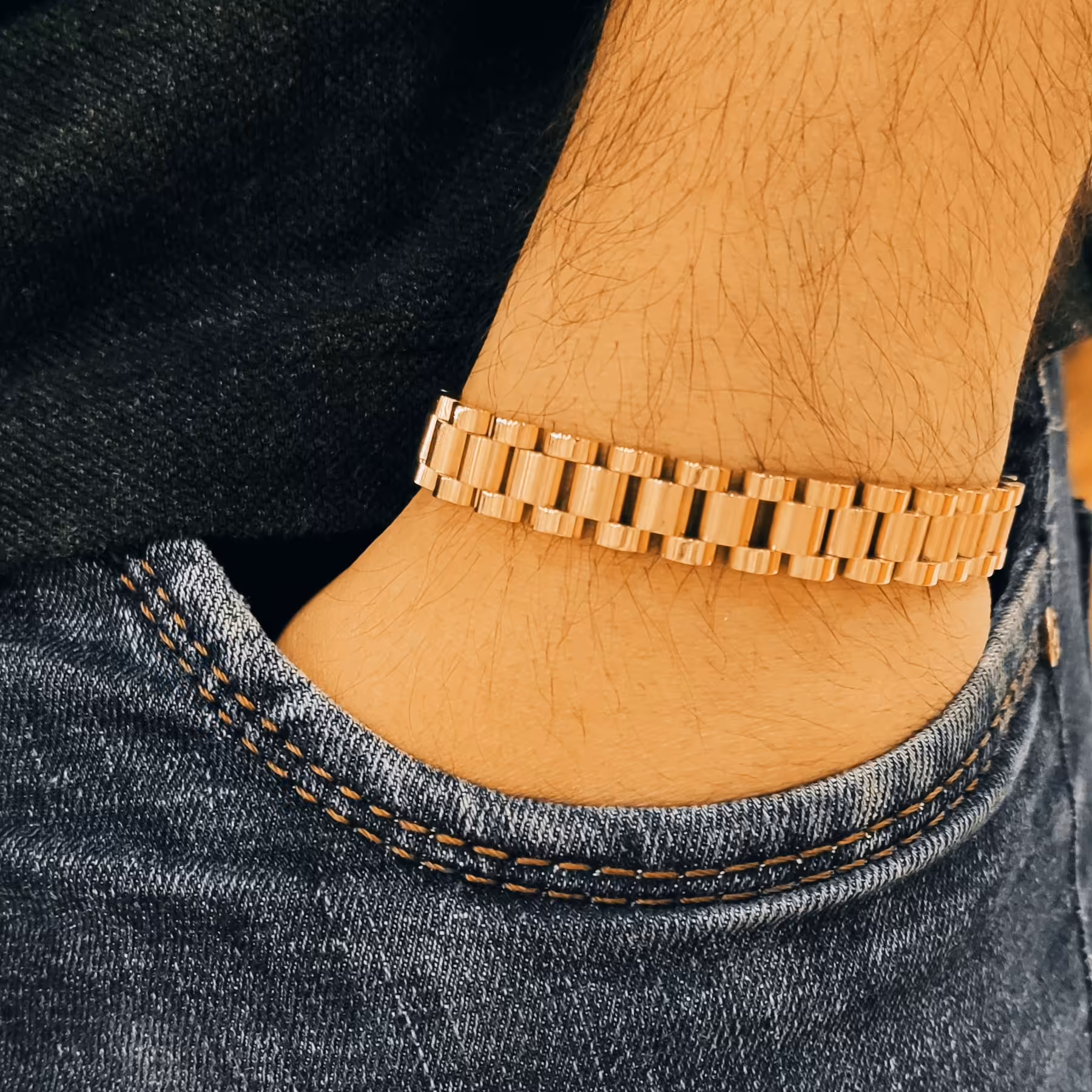 دستبند رولکس رزگلد سایز10میل