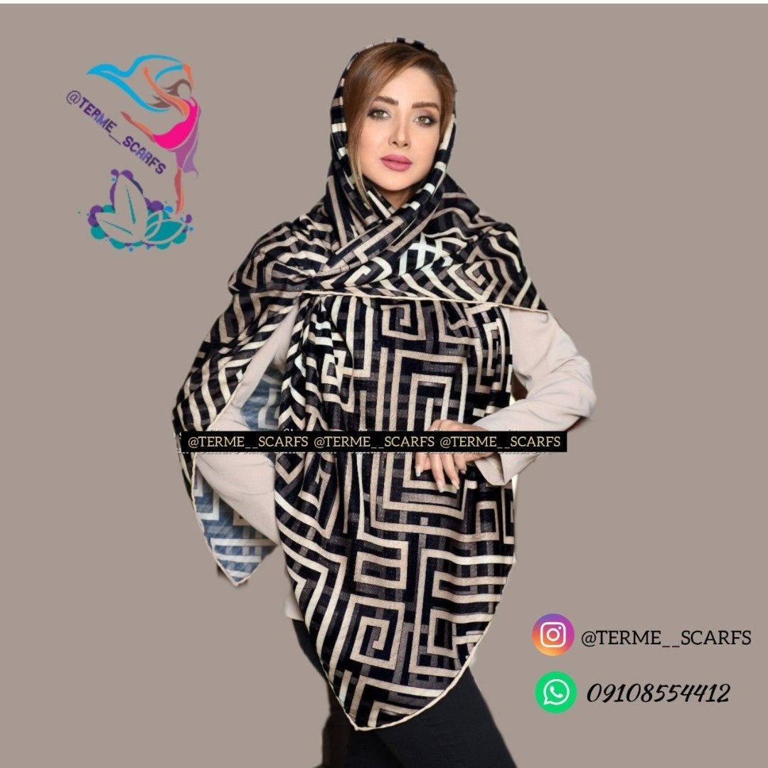 روسری . روسری نخی . اصلا لیز نیست . تک رنگ . مارک معتبر
