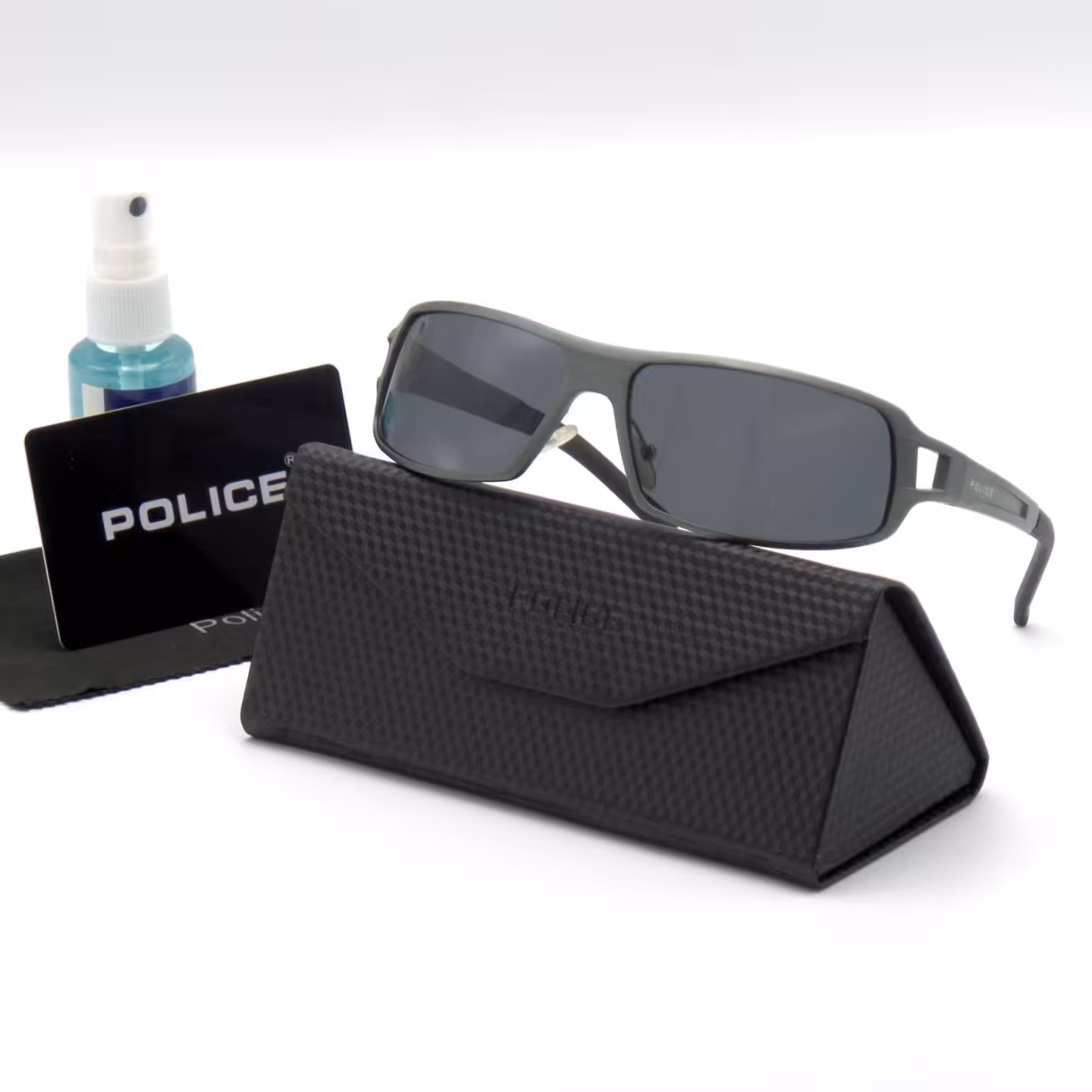 عینک آفتابی  اسپورت آلومنیومی مردانه پلیس UV400 دسته فنر POLICE