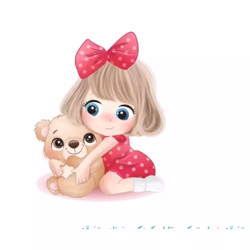 استیکردیواری دختر02