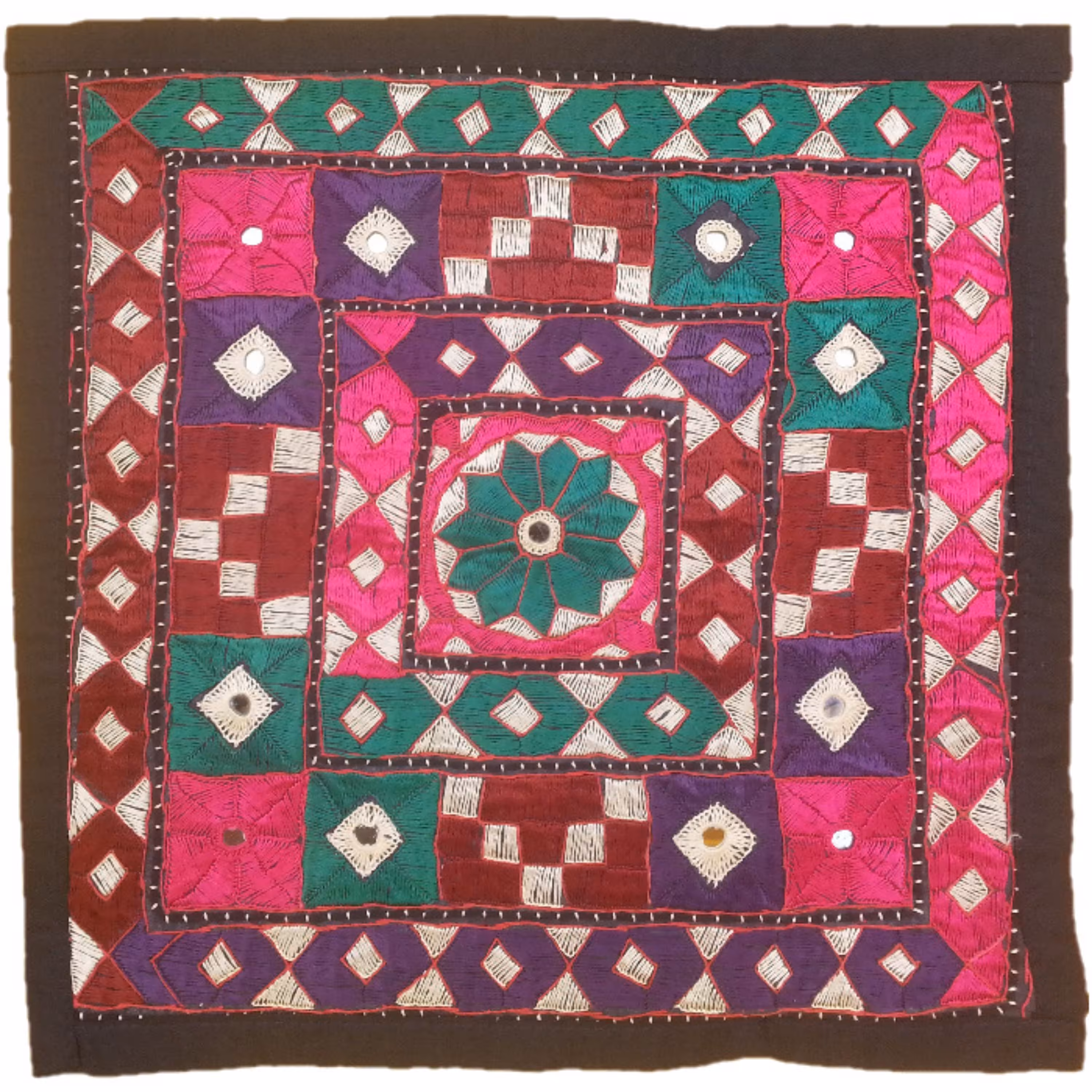 وسط میزی کوچک عسلی سوزن دوزی کد QUSOOZ73