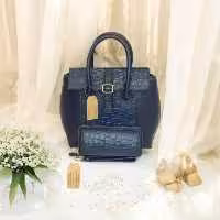 ست دو تکه کیف مجلسی و کیف پول