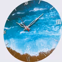 ساعت رزینی طرح دریا