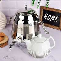 کتری استیل با قوری چینی ام جی اس کد 41016