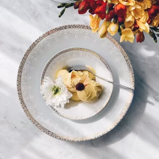 سرویس رومینا طلایی چینی زرین شهرزاد 6 نفره 35 پارچه