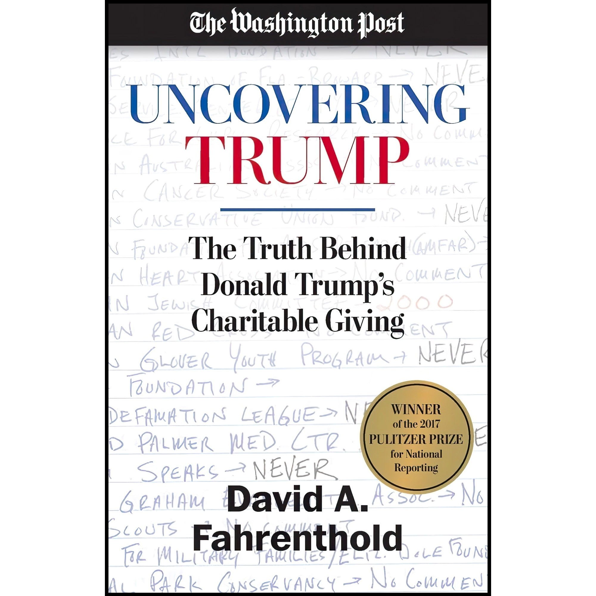 کتاب زبان اصلی Uncovering Trump اثر David A FahrentholdThe Washington Post