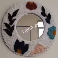 آینه پانچ دوزی دکوراتیو کار دست زیبا و کاربردی 