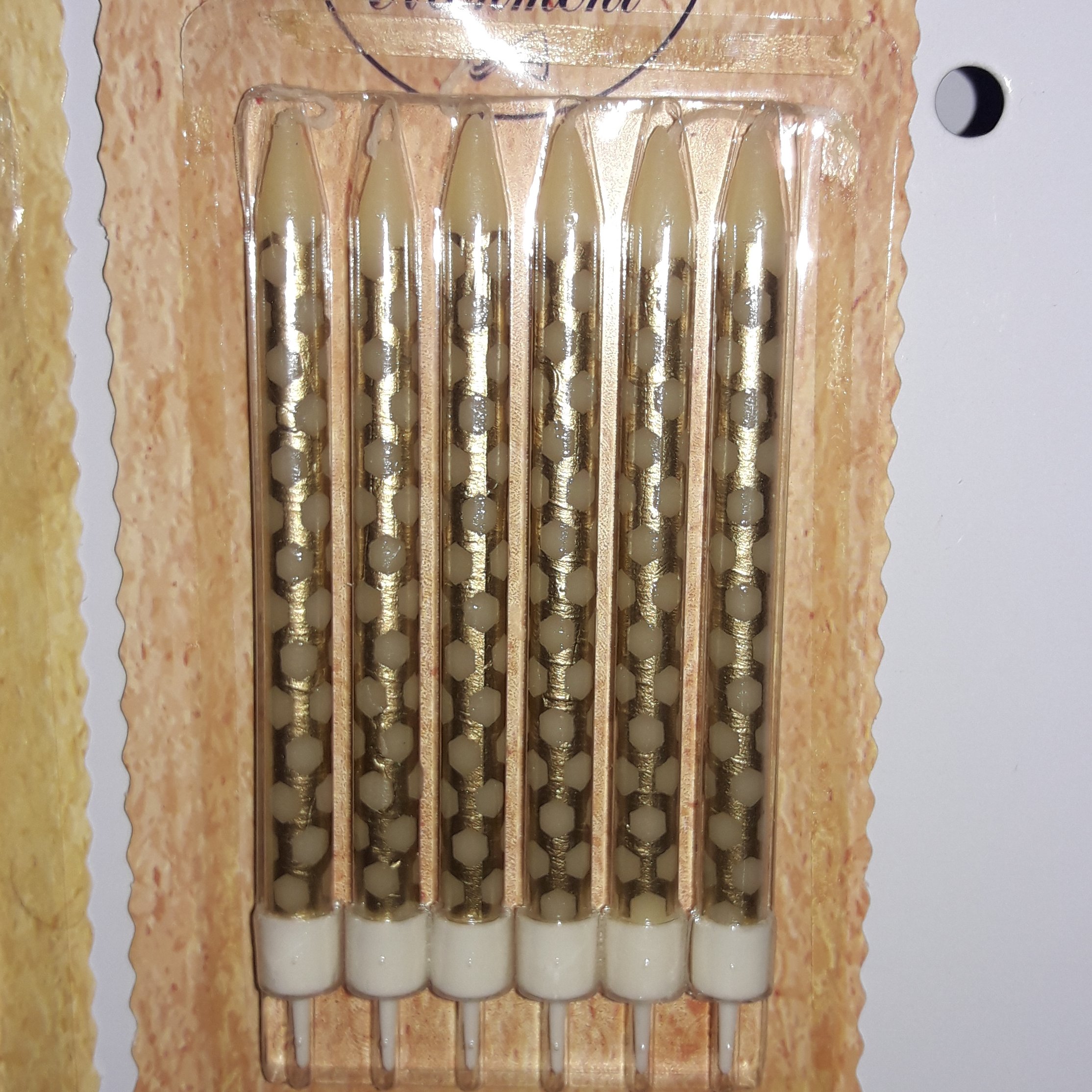 شمع طلایی تولدی کدg56