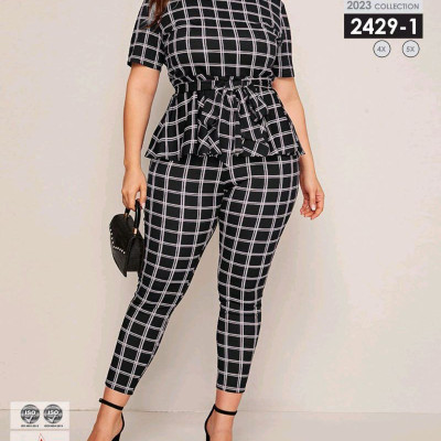 ست بلوز شلوار سایزبزرگ‌کد2429