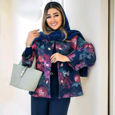مانتو کتی زنانه مدل کالکشن مزونی کت و شلوار