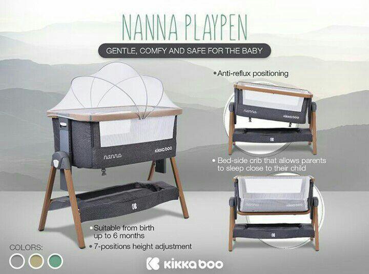 تخت کنار کیکابو kikkkaboo مدل Nanna
