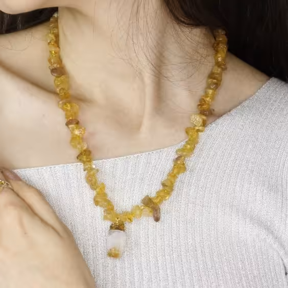 دستبند سیترین نامنظم