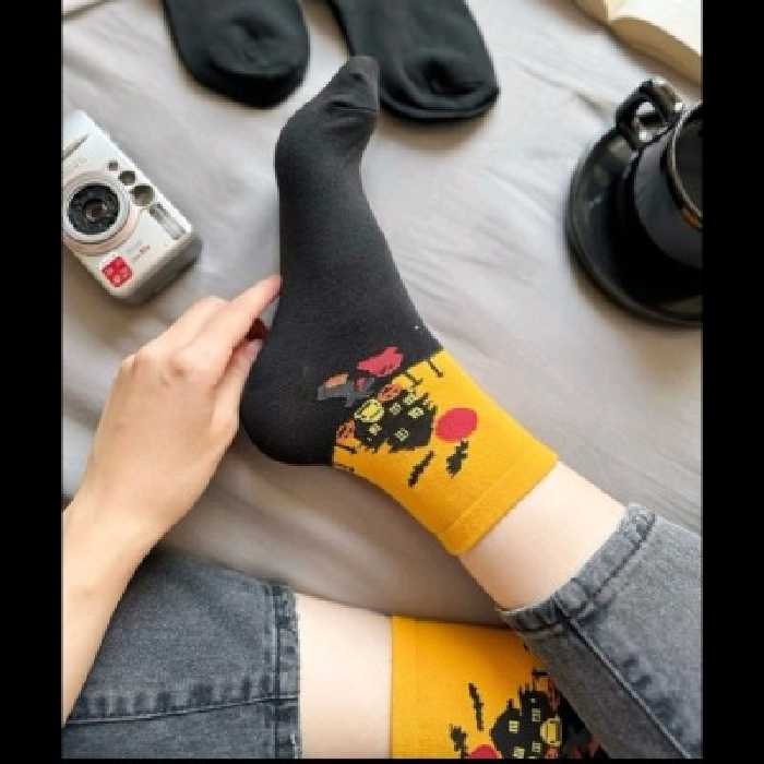 جوراب نیم ساق طرح هالووین اسپرت
