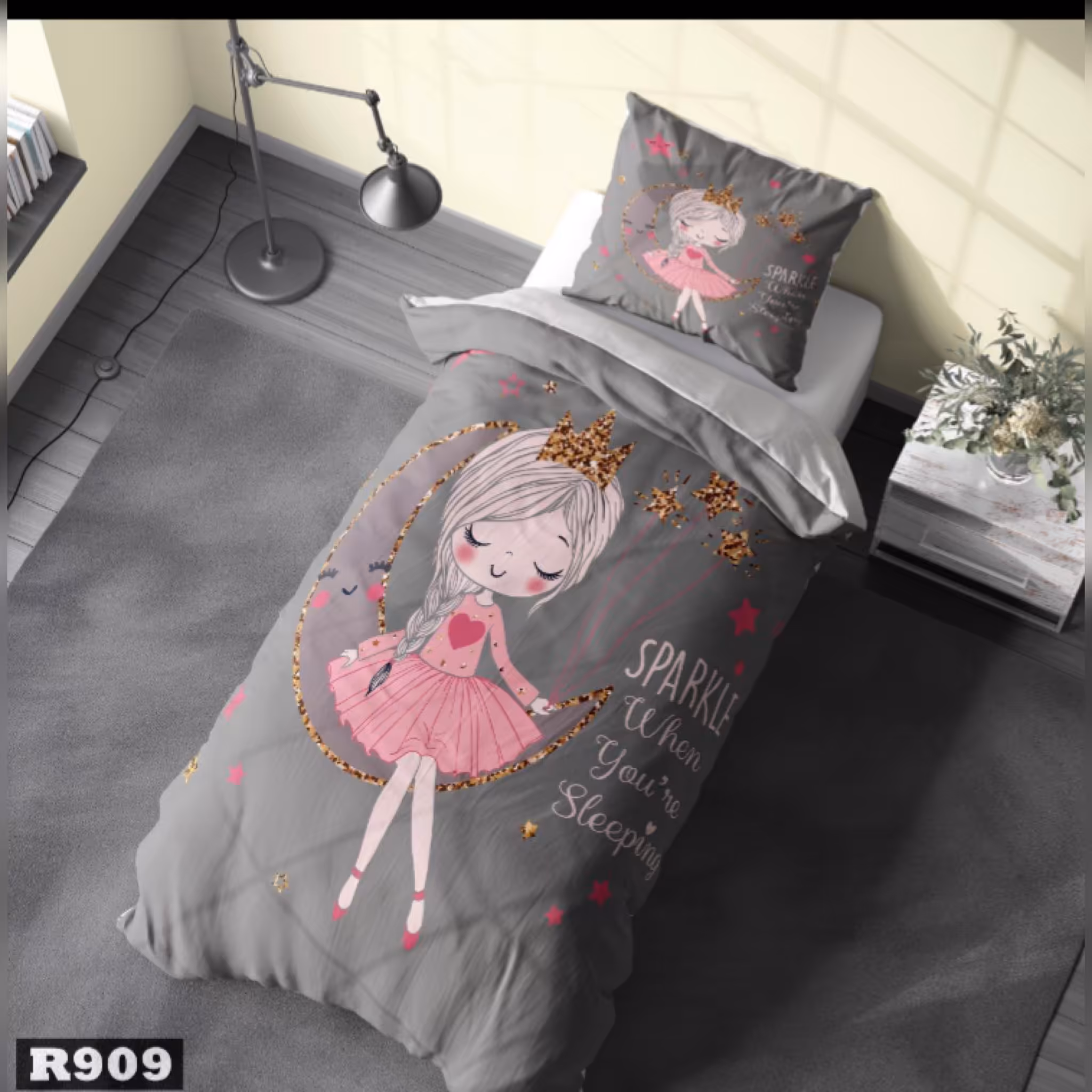 روتختی کودک طرح دختر ماه سوار بروا گالری با کیفیت و دوخت بسیار عالی