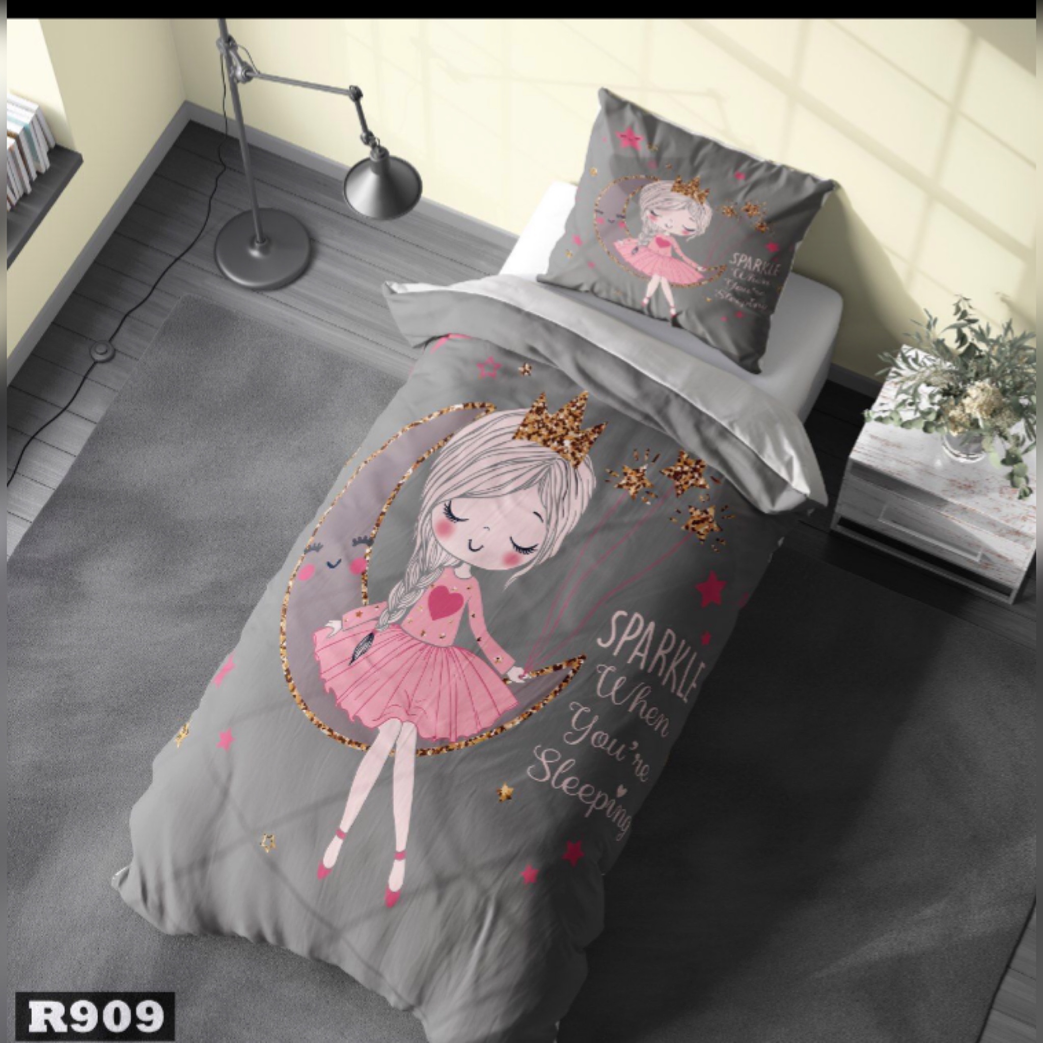 روتختی کودک طرح دختر ماه سوار بروا گالری با کیفیت و دوخت بسیار عالی