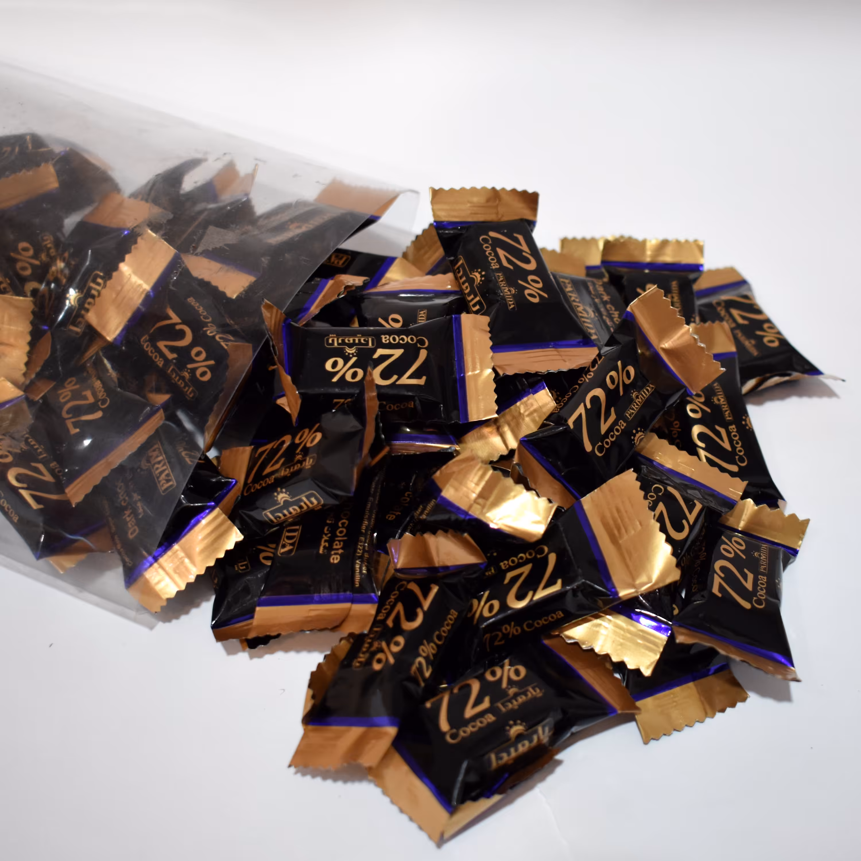 شکلات تلخ 72 درصد پارمیدا_500 گرمی