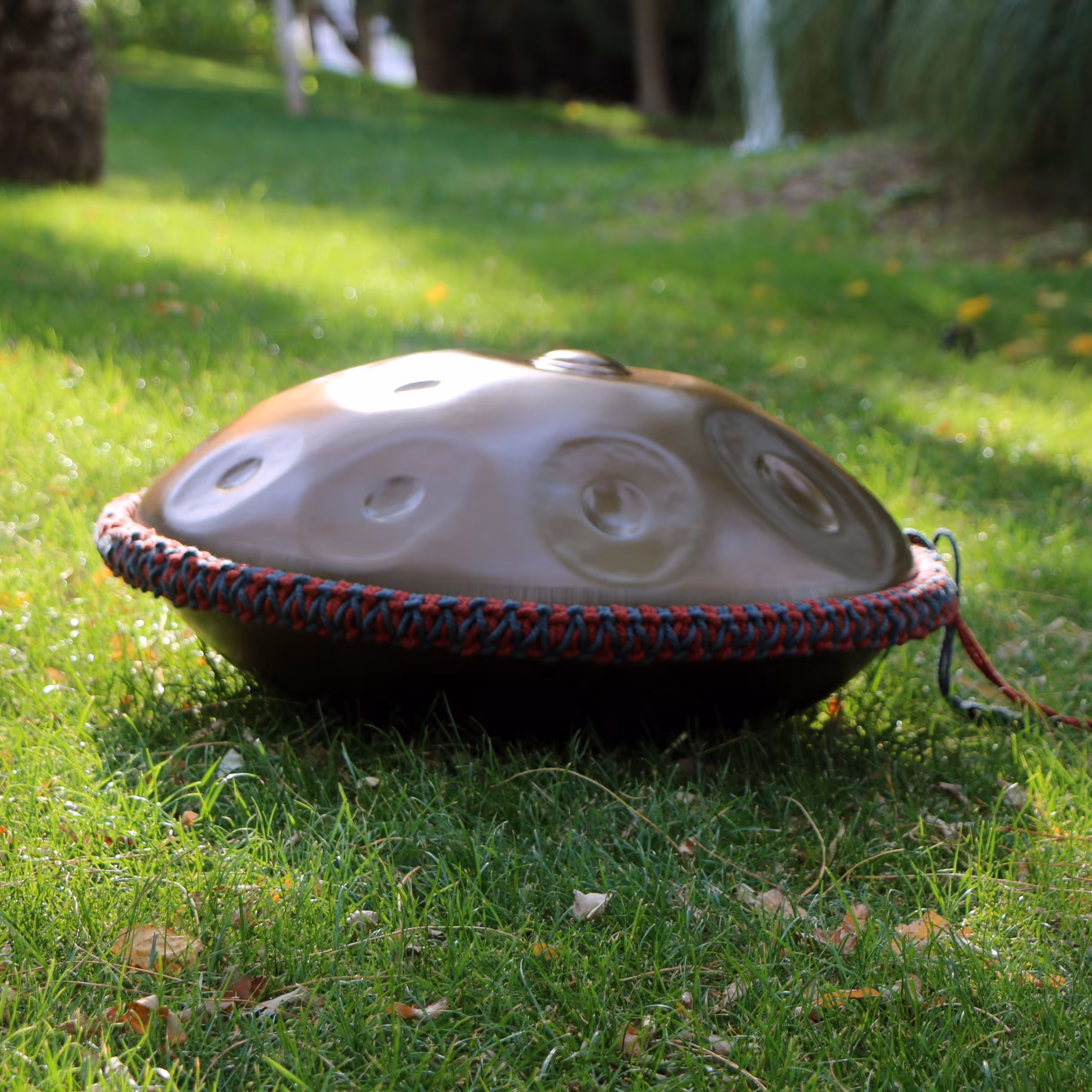 دوربافت هنگدرام دو رنگ زرشکی دودی