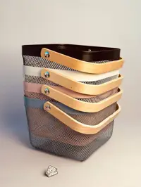 سبد طرح ایکیا سایز کوچک کد00173