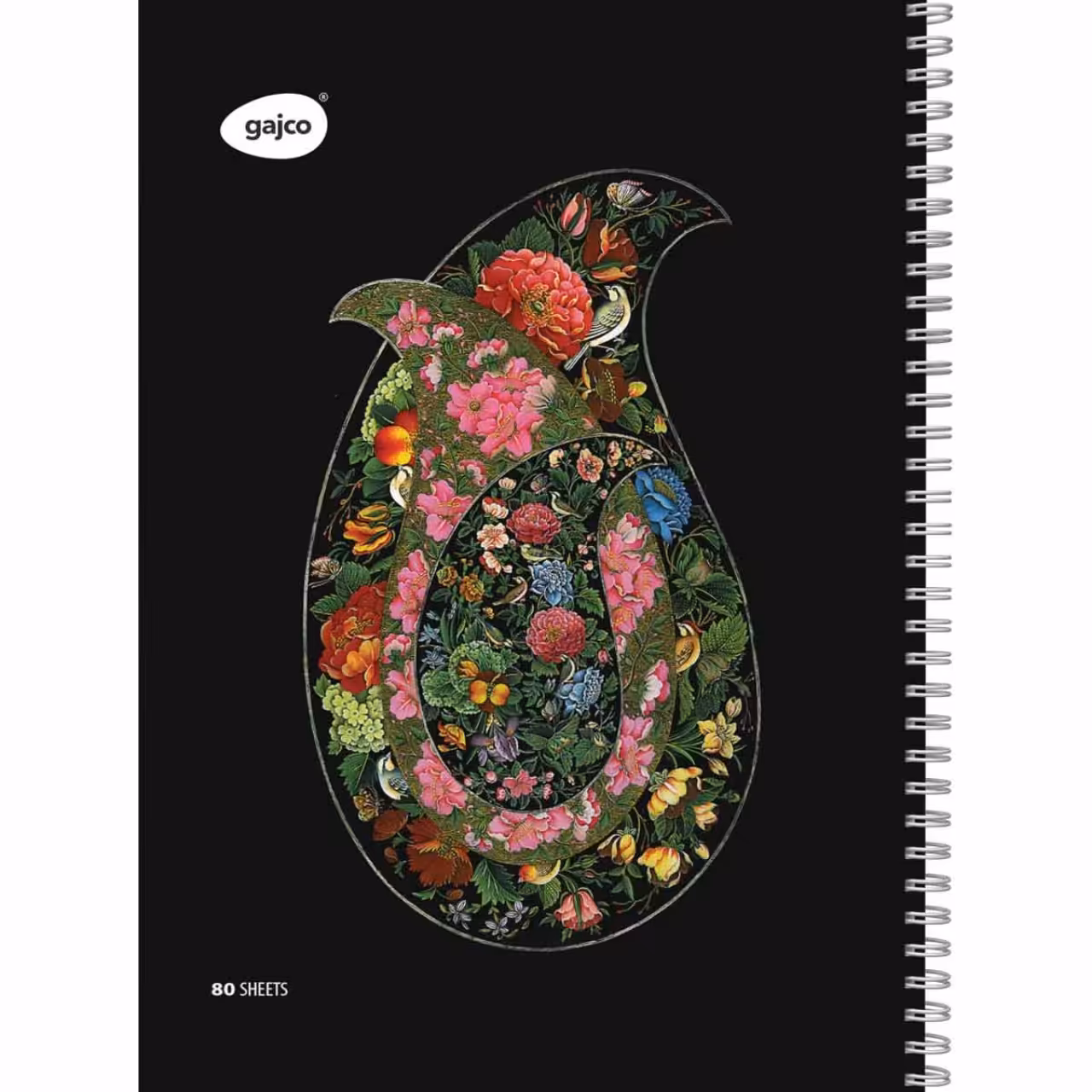 دفتر سیمی 80 برگ گاجکو طرح بته جقه با رایحه شکلات