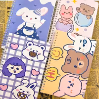 لوازم تحریرفانتزی نوشت افزار دفتر و پلنر دفتر 60برگ سیمی فانتزی