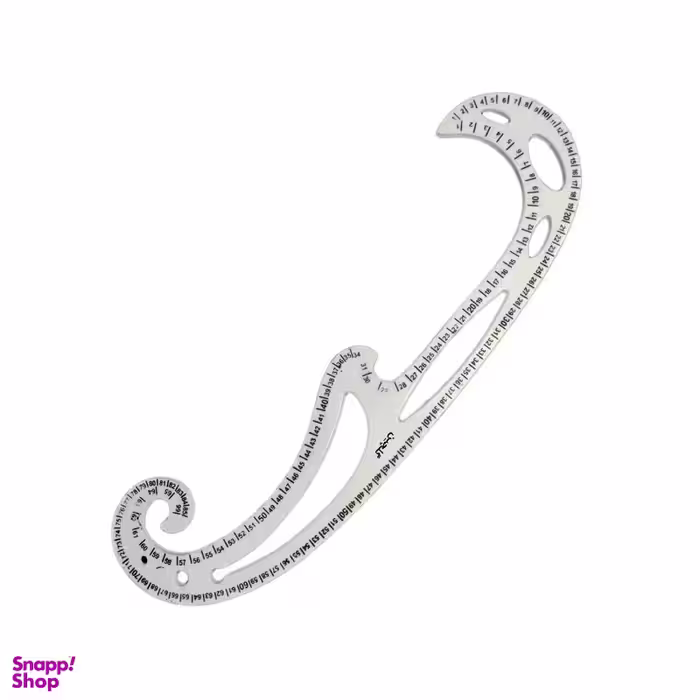خط کش خیاطی گلچین مدل پیستوله کد 7