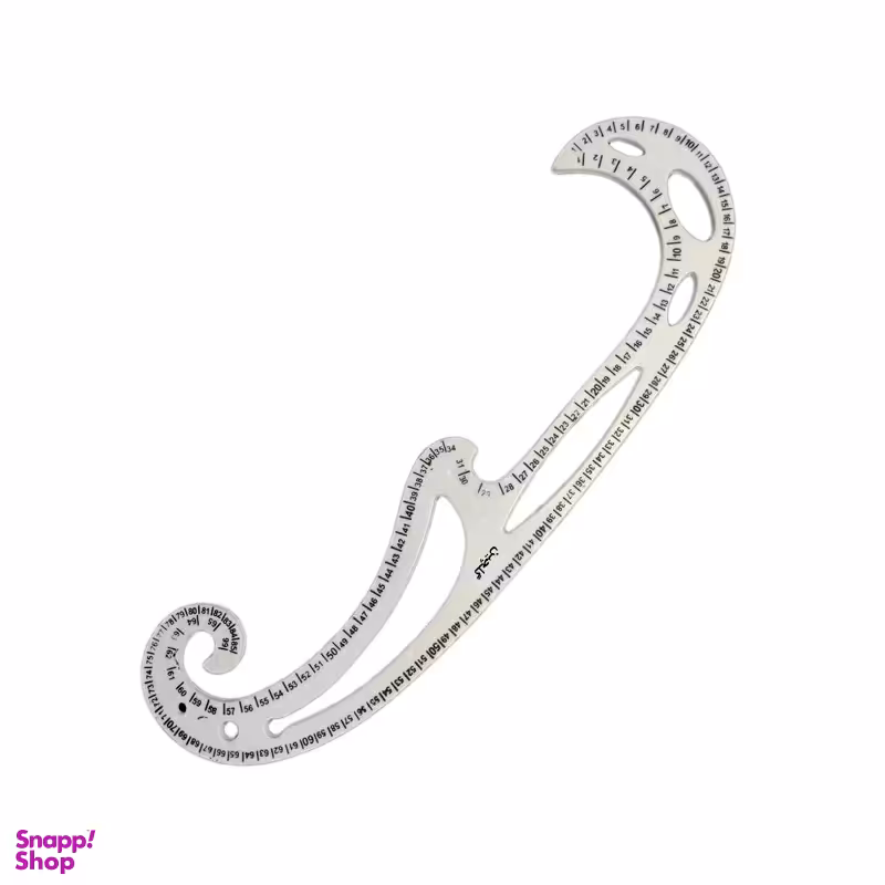 خط کش خیاطی گلچین مدل پیستوله کد 7