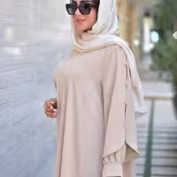 مانتو عبایی کرپ الیزه توران