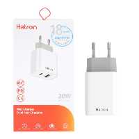 شارژر دیواری 20 وات هترون مدل HWC2202PQ به همراه کابل شارژ Type-C