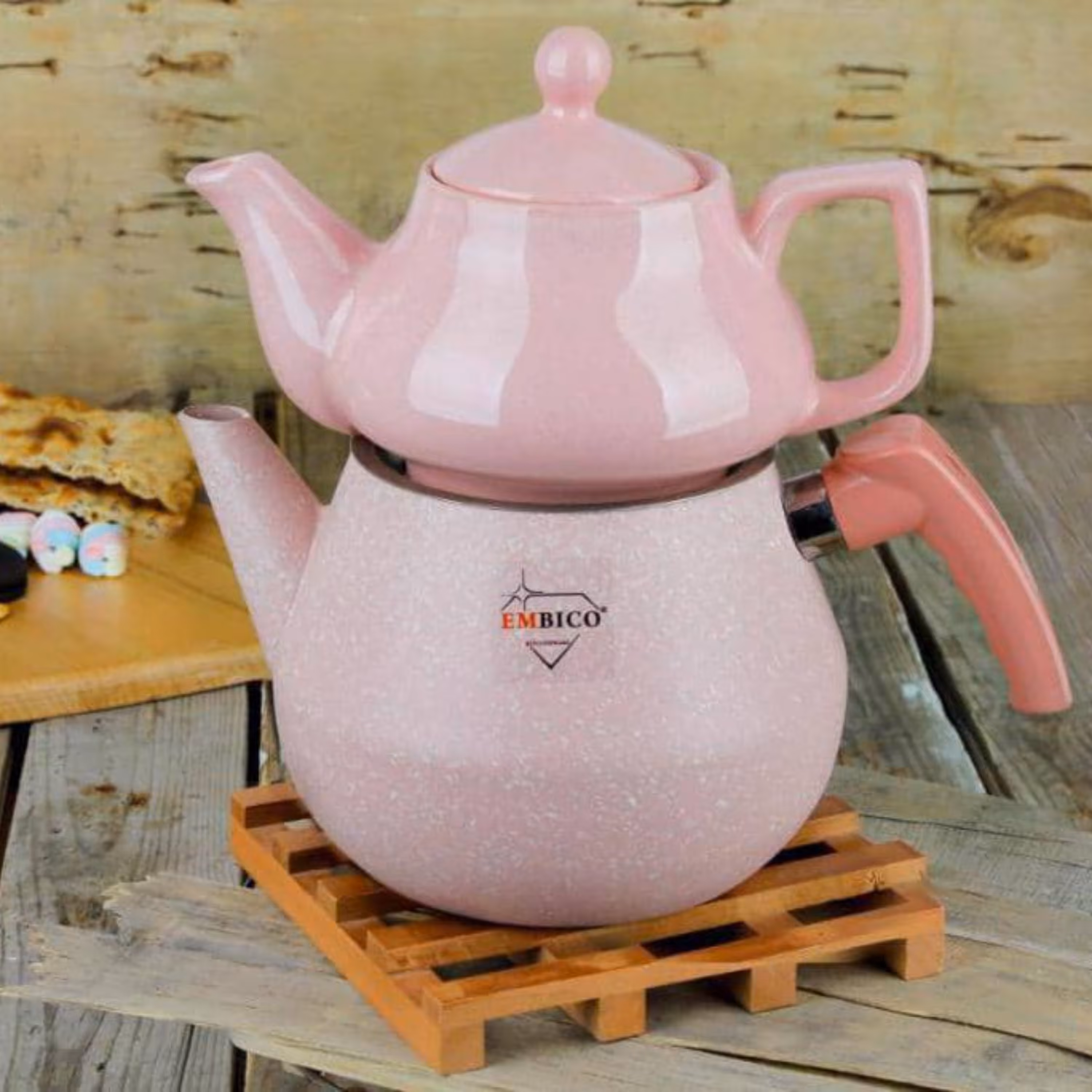 ست کتری و قوری گرانیتی امبیکو