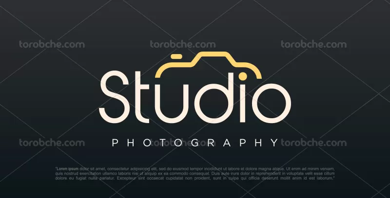 وکتور لوگو دوربین عکاسی رنگی | گرافیک با طعم تربچه