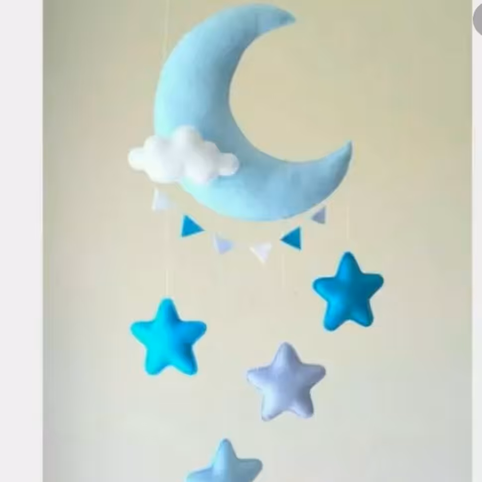آویز ماه و ستاره نمدی 2