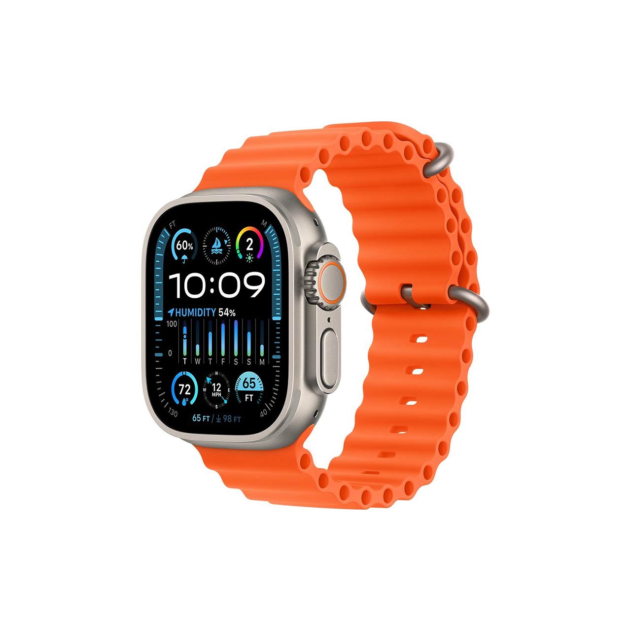 ساعت هوشمند اپل واچ Ultra 2 مدل Titanium Orange Ocean-49MM MRFR3LL/A