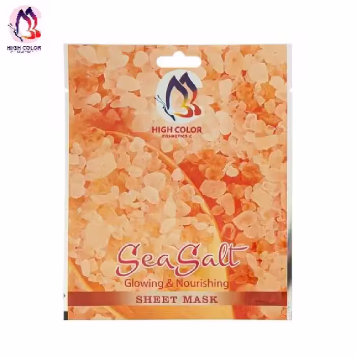 ماسک نقابی صورت نمک دریایی high color ( باز شدن منافذ و شادابی پوست )
