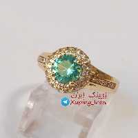 انگشتر ژوپینگ مارک Xuping نگین سبزآبی (فیروزه ای) هدیه کادو