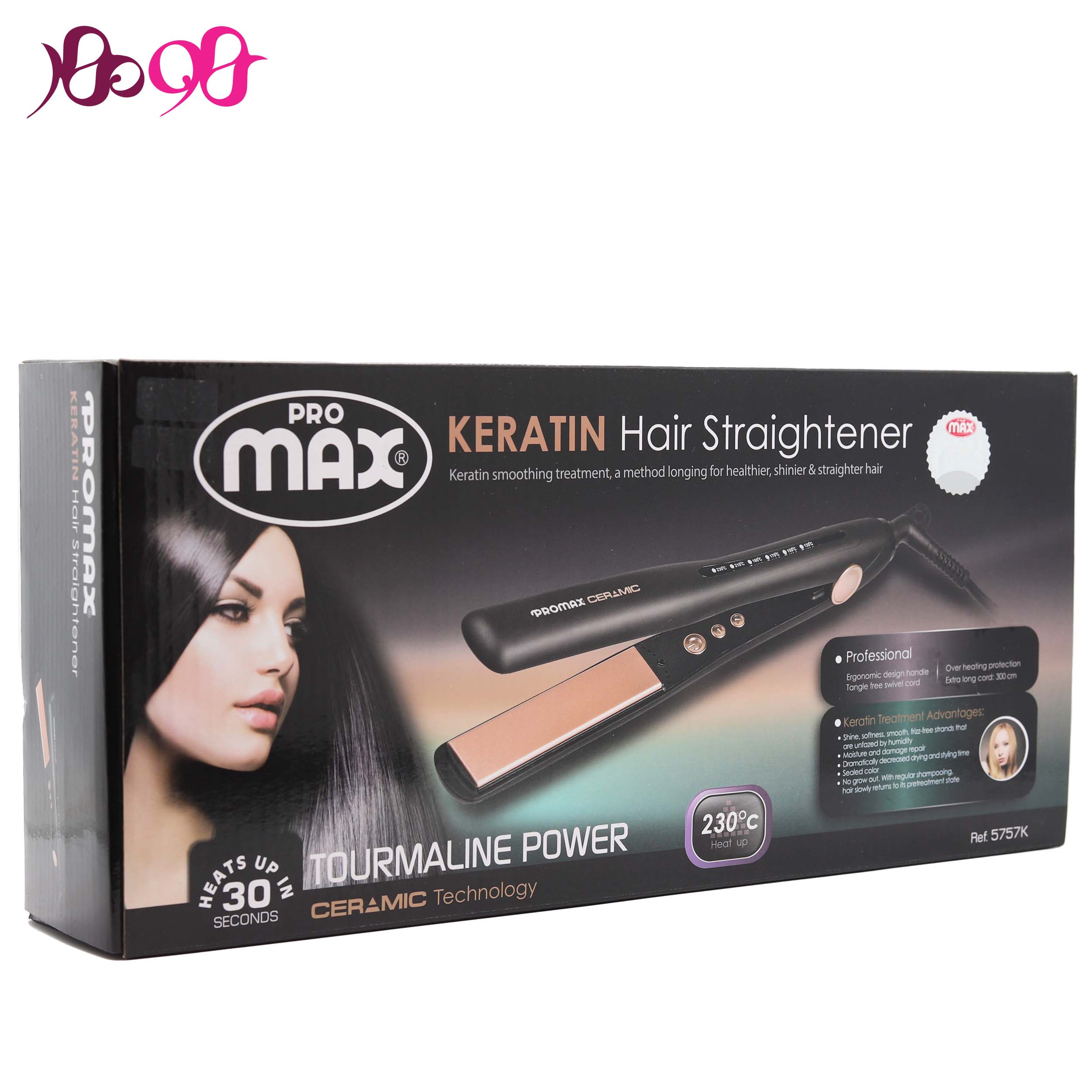 اتو موی حرفه ای 5757k کراتینه پرومکس PRO MAX