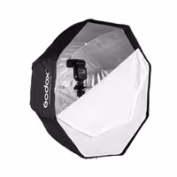 اکتاباکس چتری اسپیدلایت 80 سانت | Godox 80cm Softbox Umbrella Reflector for Speedlight