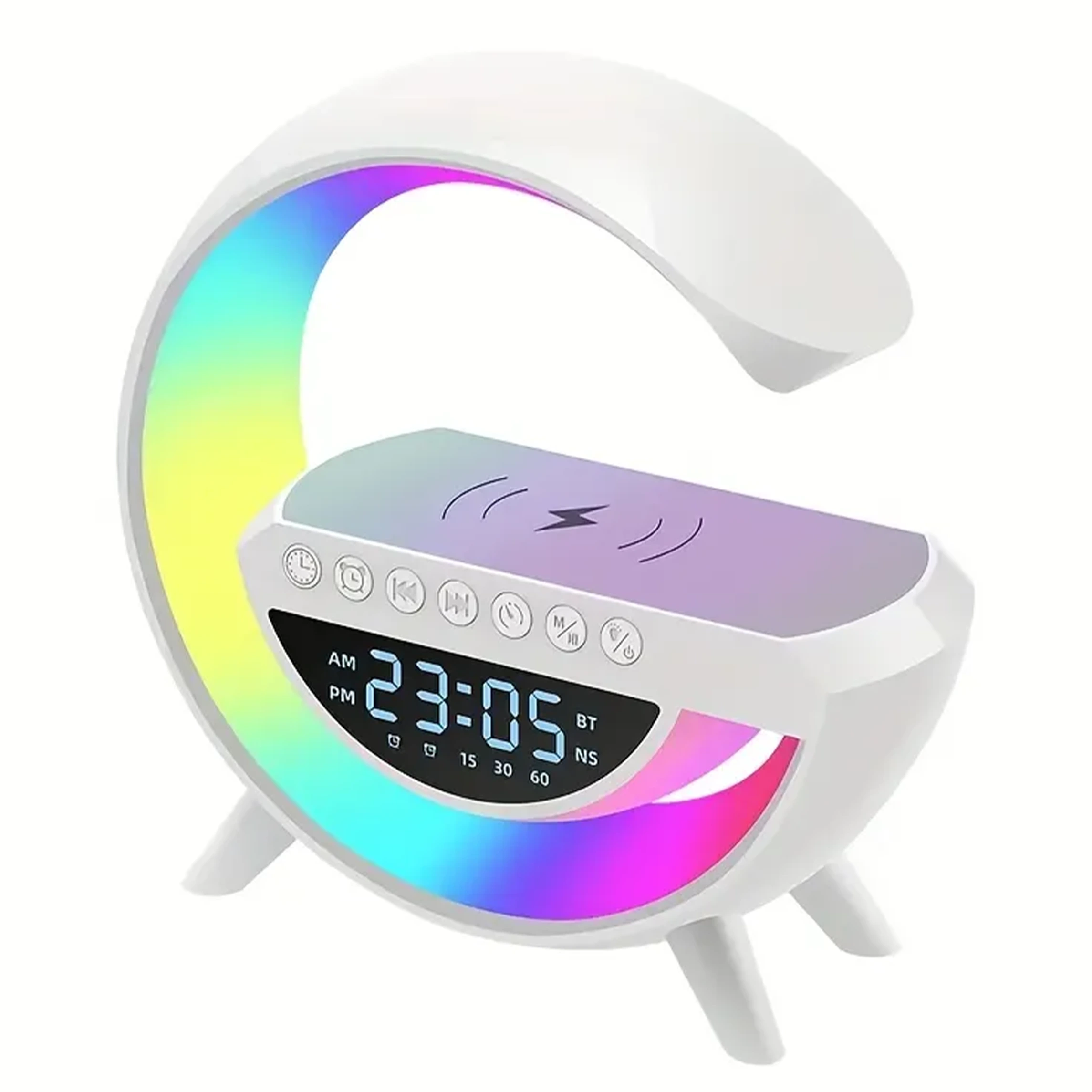 اسپیکر بلوتوثی   چراغ خواب و ساعت   شارژر مدل BT-3401 - آرمان استور