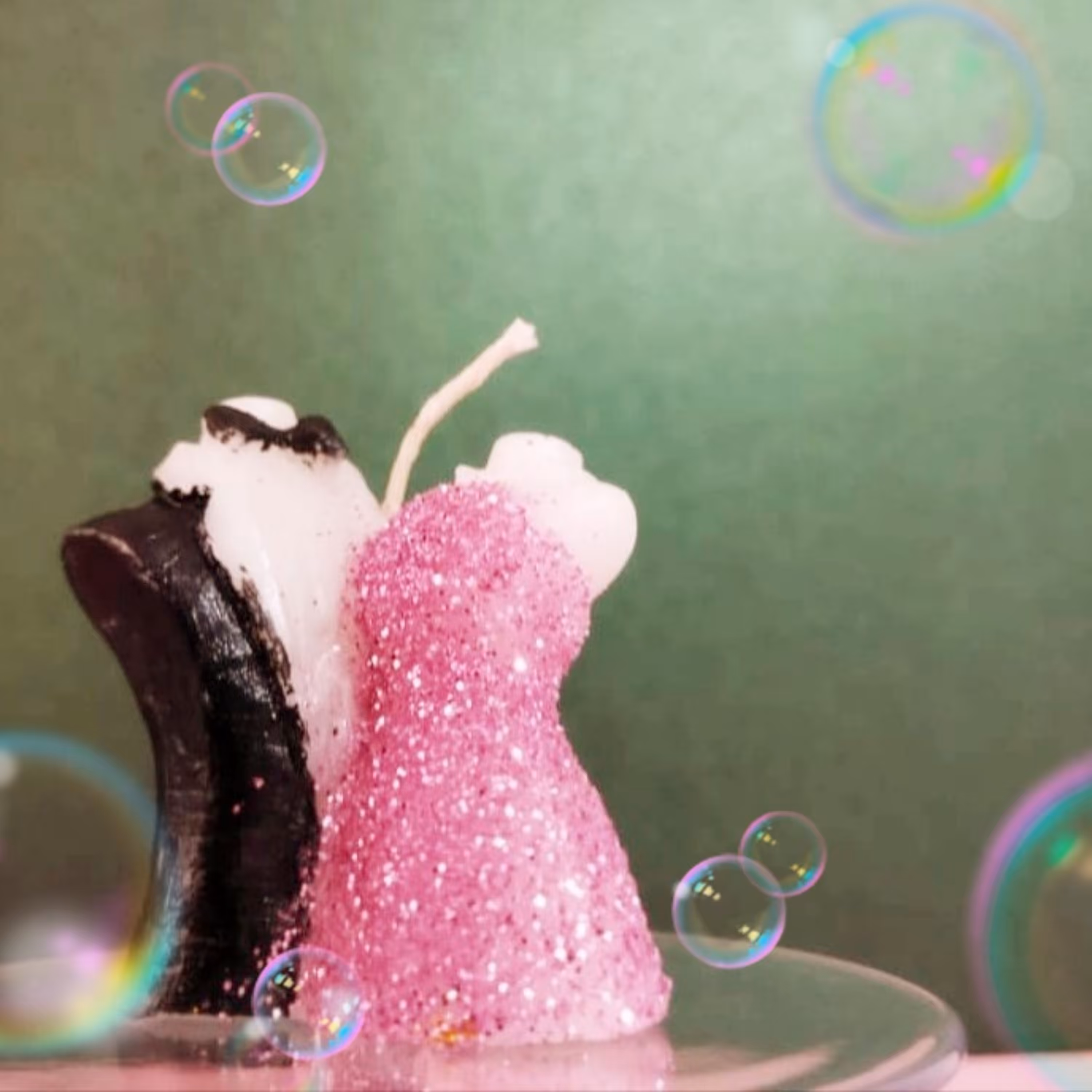 شمع زوج خوشبخت ویژه عقد و عروسی قابل سفارش در رنگبندی های متنوع