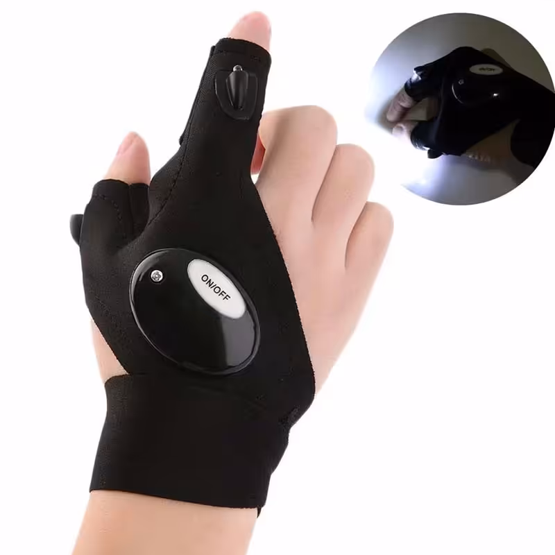 دستکش چراغ دار پارچه ای